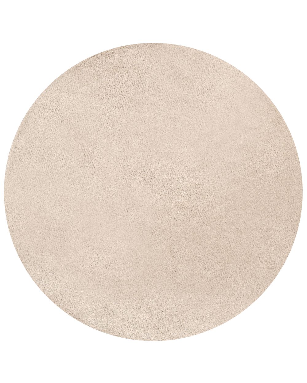 Shaggy Rug DEMRE Beige ø 140 cm