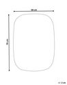 Oval LED Wall Mirror ø 78 cm Silver BERGERAC_844387