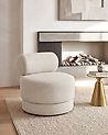 Drehsessel KARVIA  Stoff Hellbeige