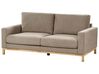 2-Sitzer Sofa taupe / hellbraun SIGGARD_920799