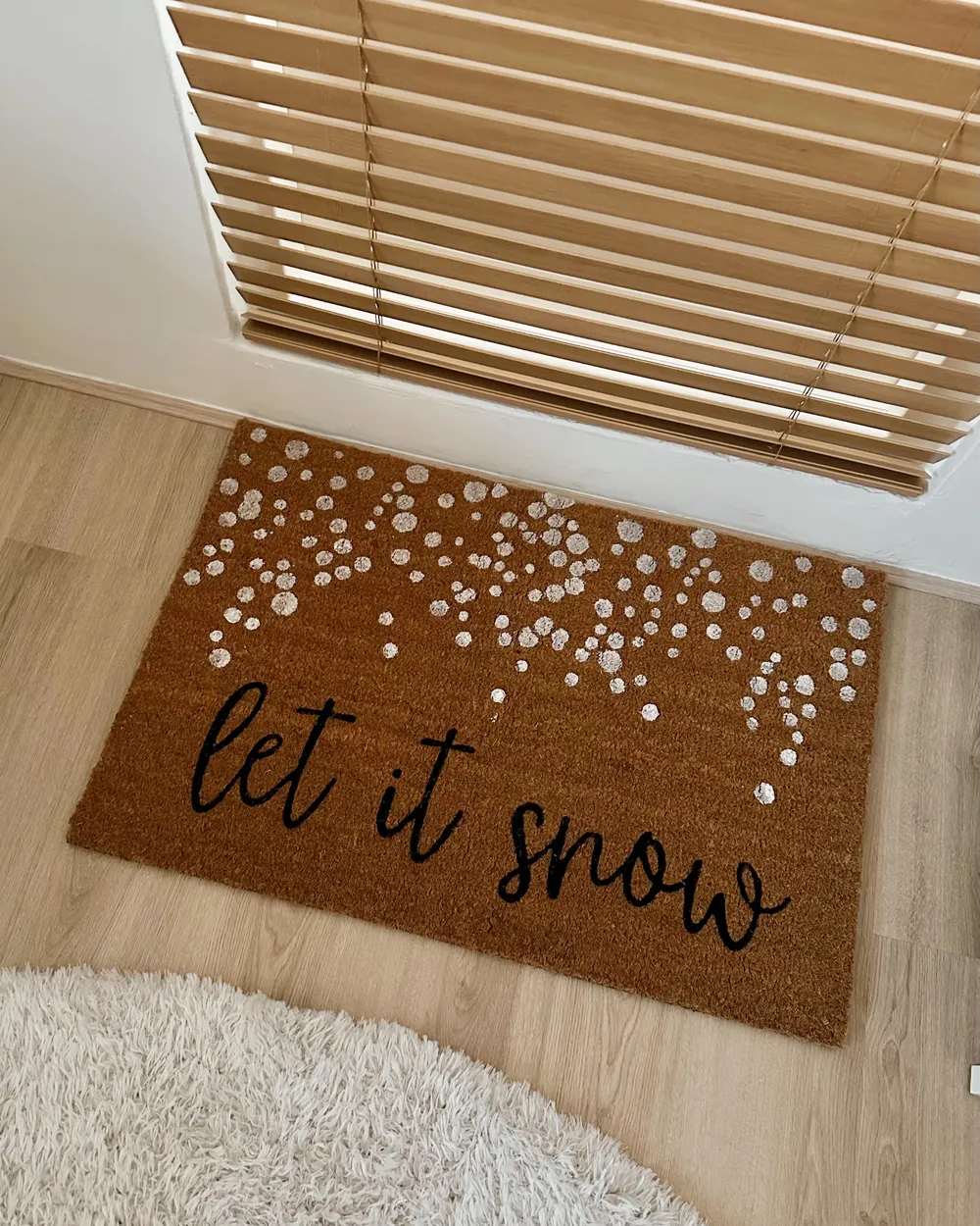 Doormat CANAREM Natural 60 x 90 cm Christmas Motif Coir_1031517