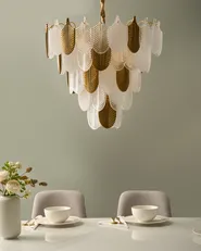 Chandelier AGUIRRE Glass Brass_1006319