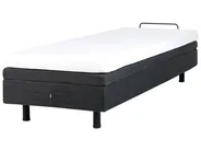 Verstellbares Bett ohne Kopfteil Stoff DUKE 80 x 200 cm Dunkelgrau_951793