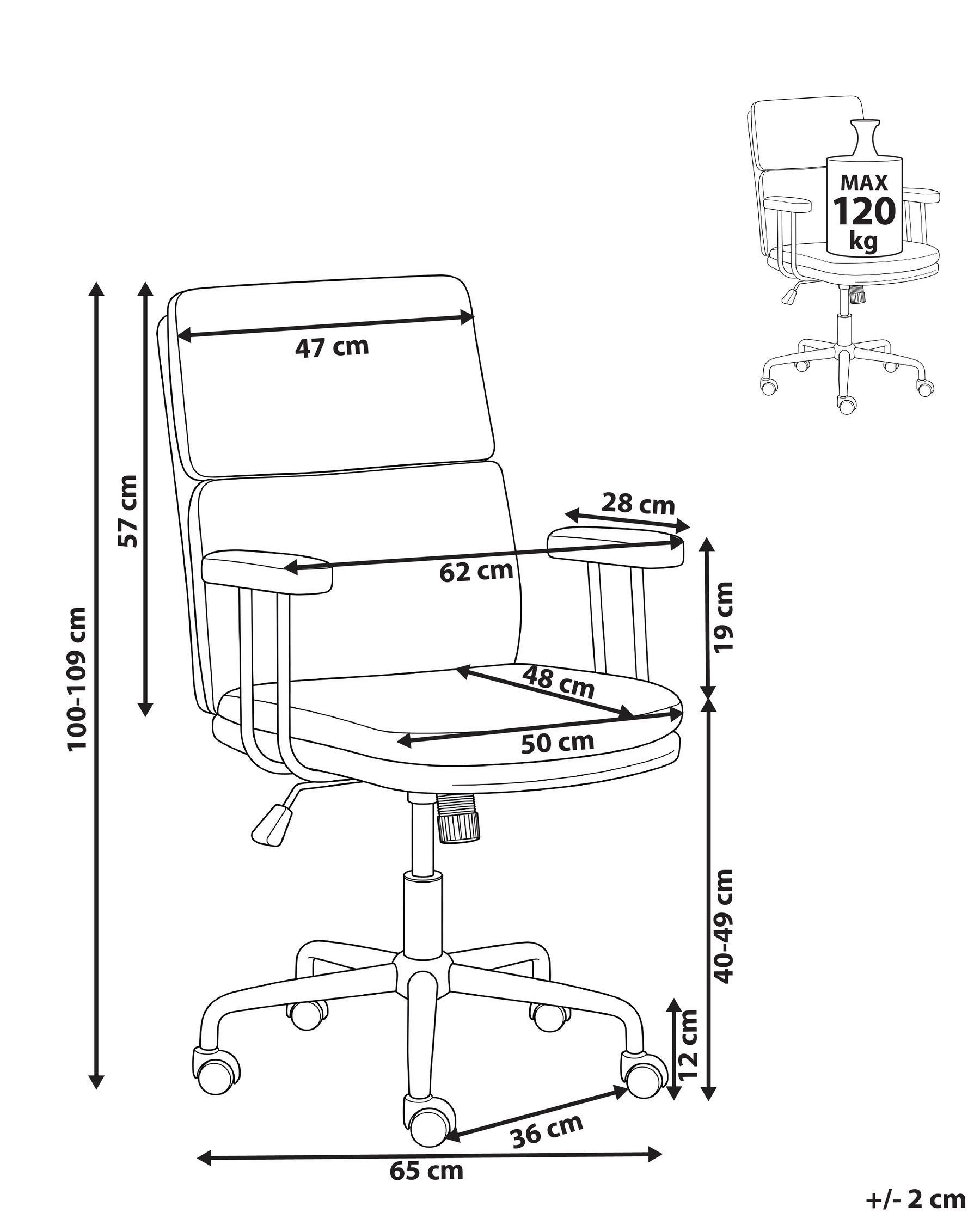 Office Chair VERO Boucle Off-White_1085433