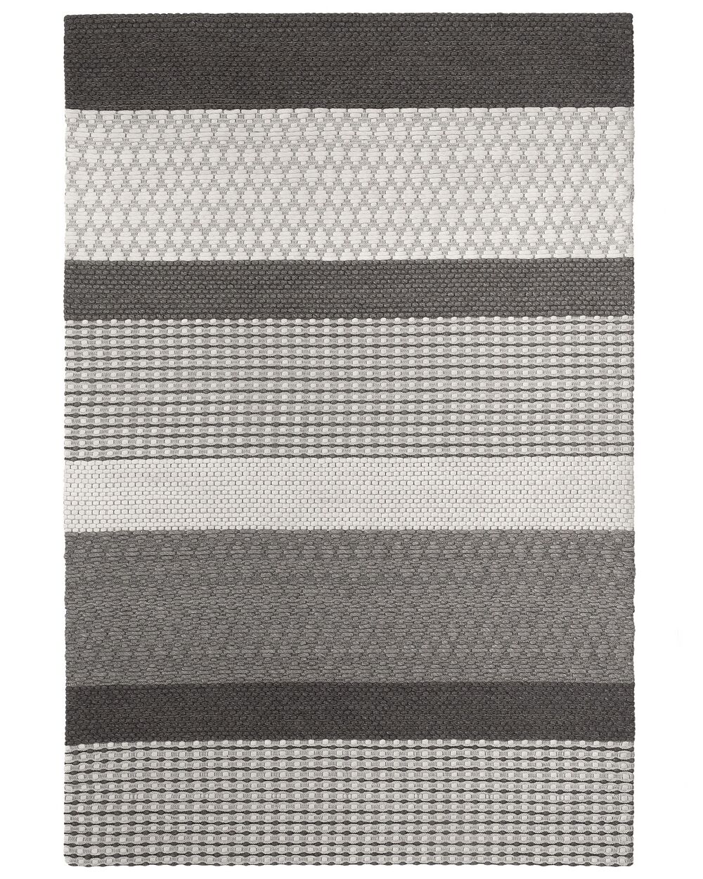 Rug AKKAYA Grey 140 x 200 cm Wool