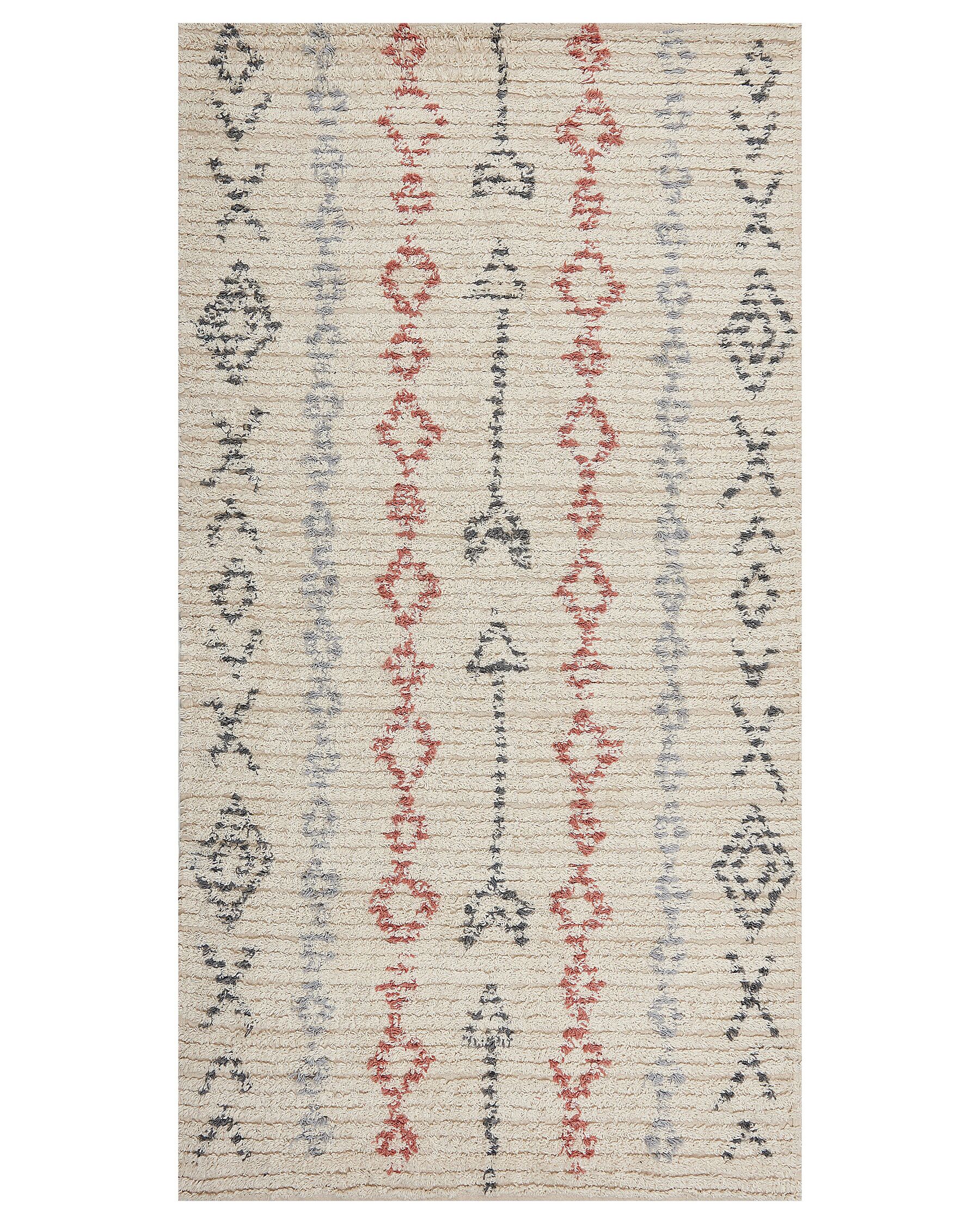 Bavlněný koberec 80 x 150 cm béžový DISPUR_839316