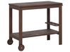 Acacia Wood Garden Drinks Trolley Dark SASSARI_921193