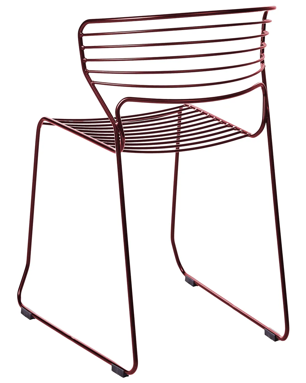 Set of 2 Garden Chairs PISTOIA Metal Red_1049386