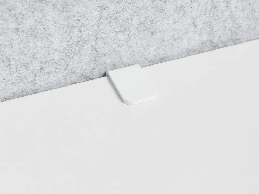 Desk Screen SOLOA 210 x 61 cm Grey_1015494