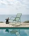 Garden Rocking Chair TURI Metal Green