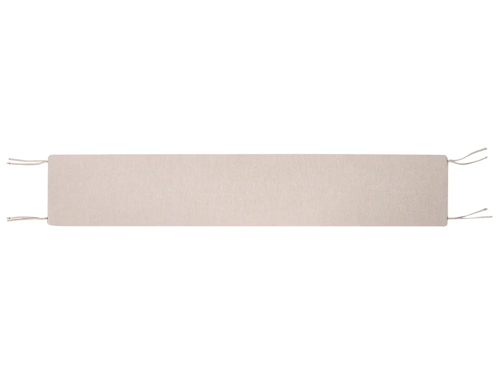 Bench Seat Pad Cushion MONSANO 168 x 35 cm Beige_1120079