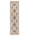 Cotton Kilim Runner Rug 80 x 300 cm Multicolour DILIJAN_869168