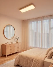 Plafonnier à LED ARDENZA Avec télécommande Avec variateur Marron clair_1167976
