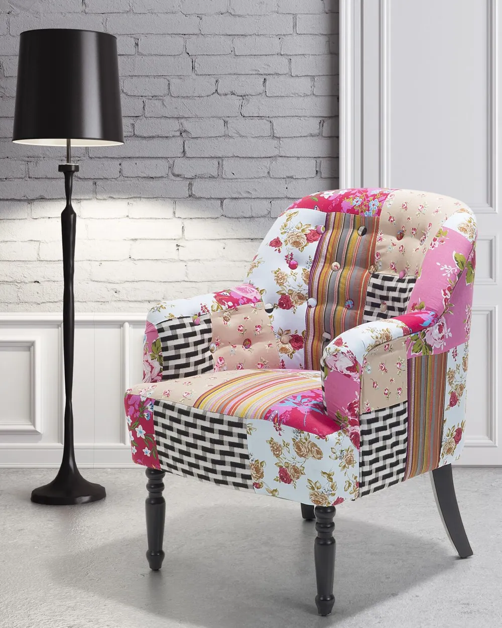 Armchair MANDAL Fabric Pink