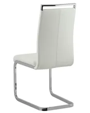 Lot de 2 chaises de salle à manger GREEDIN Cuir PU Blanc_790045