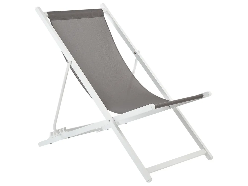 Sedia a sdraio pieghevole LOCRI II Metallo Grigio_926334