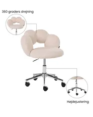 Bureaustoel WHIZZY Bouclé Lichtbeige_1065425