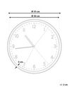 Reloj de pared gris/negro ø33 cm DAVOS_798190