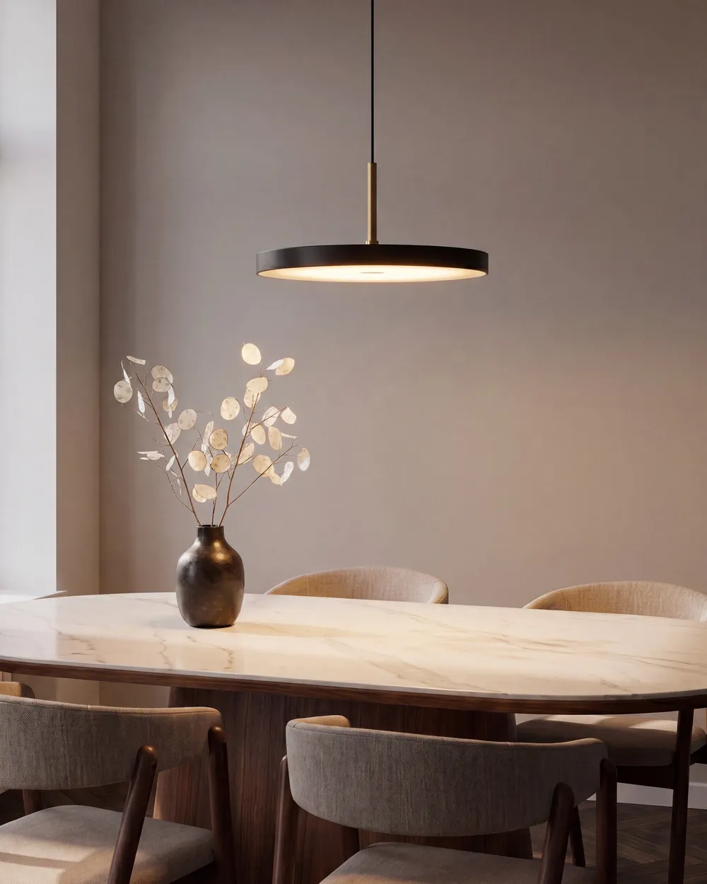 Lampa wisząca LED EVENLODE Metal Czarny