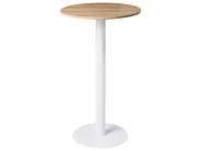 Bar Table MORELLA Light Brown/ White 60 cm 60 cm_998607