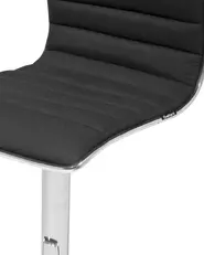 Set of 2 Bar Chairs LUCERNE Swivel Black_685926