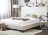Béžová čalouněná postel 160x200 cm ROANNE_873048