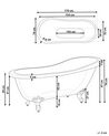 Freestanding Bath 1700 x 760 mm White CAYMAN_820438