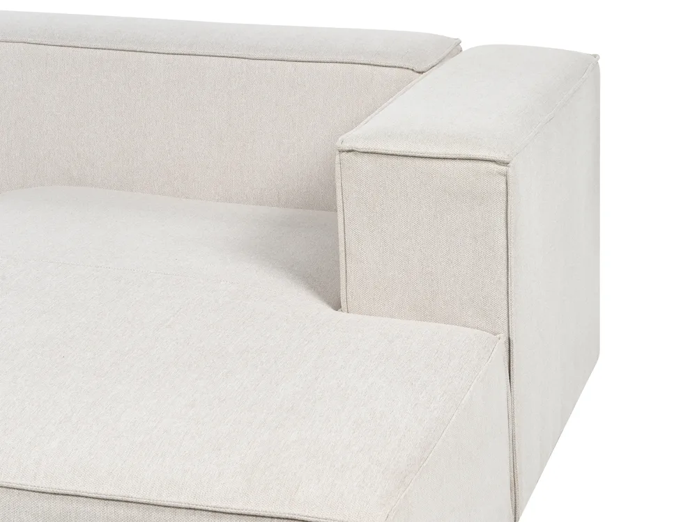 Divano angolare 2 posti VERNON Tessuto Beige chiaro Lato Sinistro_887721