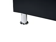 Bed Faux Leather METZ 160 x 200 cm (EU King Size) Black_1173788