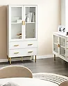 Glass Display Cabinet MILORA 80 cm White