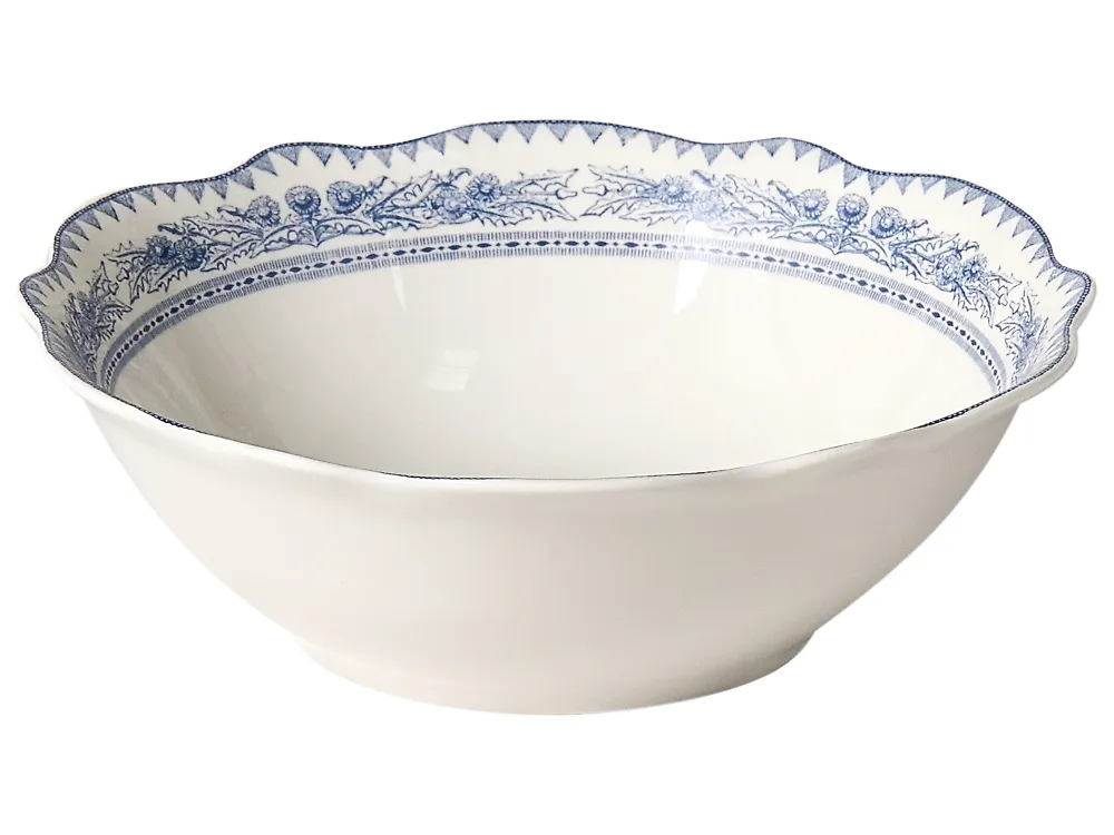 Set med 20 matserviser BAY LEAF Porslin Vit/ Blå_1191722