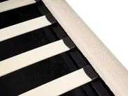 Łóżko z pojemnikiem BLAGNAC Boucle Jasnobeżowy 90 x 200 cm_1026312