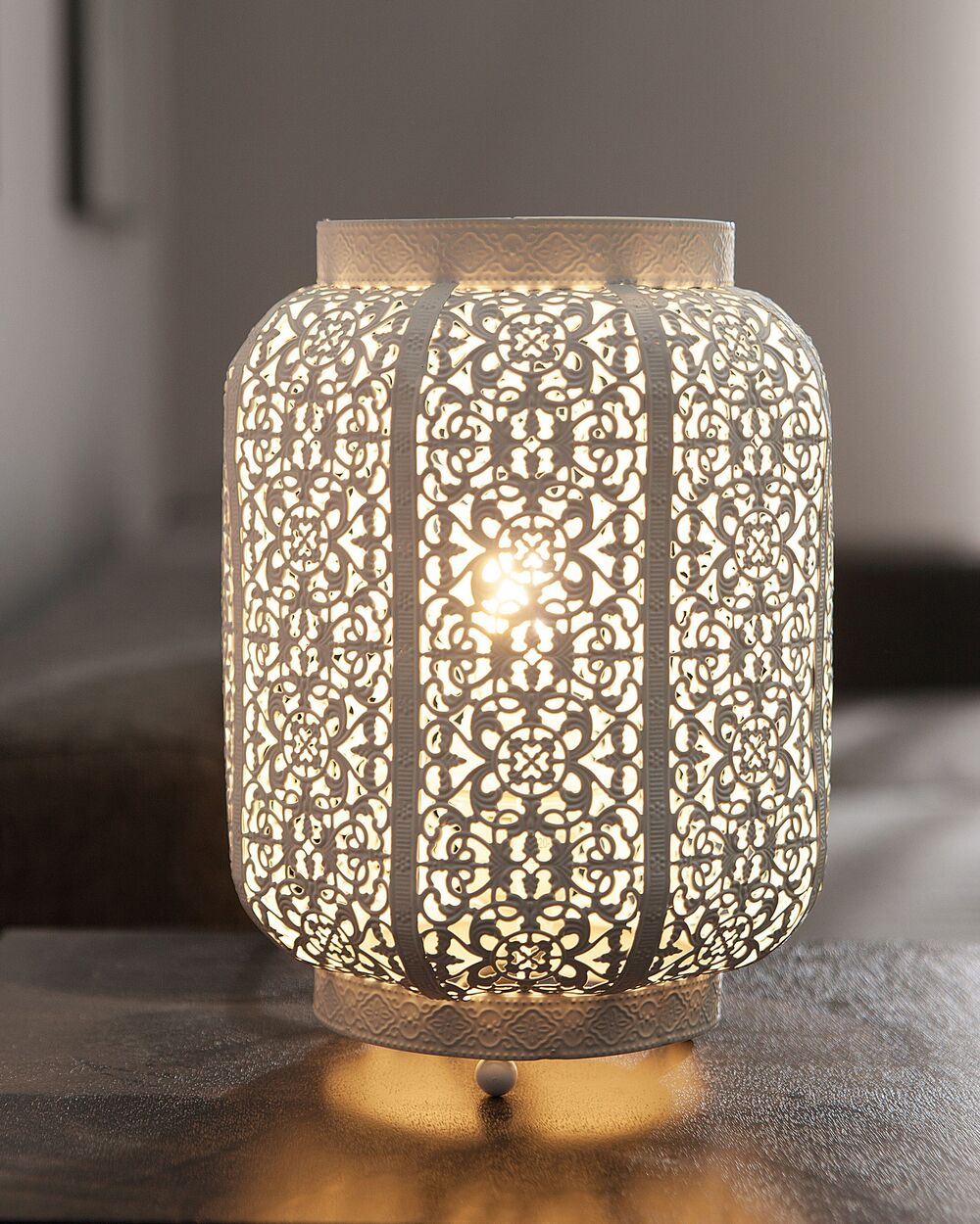 Table Lamp SOMES Metal White Beliani
