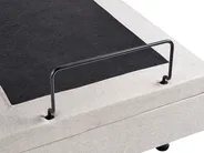 Adjustable Bed without Headboard Fabric DUKE 80 x 200 cm (EU Small Single) Beige_951701