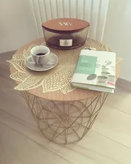 Side Table LANARK with Storage Gold_769306