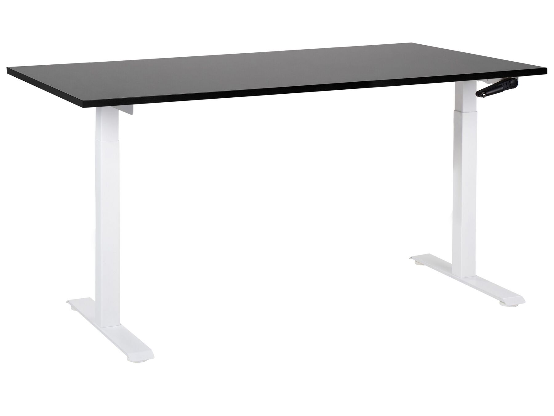 Bureau à hauteur réglable 160 x 72 cm noir et blanc DESTINES_898819