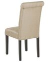 Esszimmerstuhl Polsterbezug sandbeige 2er Set VELVA_781879