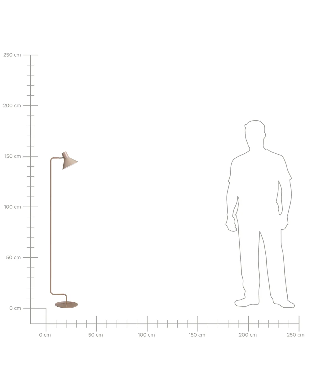 Floor Lamp RIMAVA Metal Beige_1067552