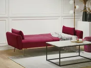 Sofa Bed 3 Seater EINA Velvet Burgundy_762922