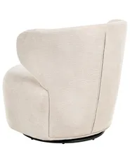 Swivel Armchair ALVDAL Fabric Beige_1001120