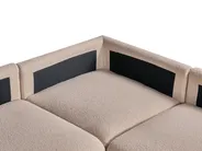 Modular U-Shape Sofa 8 Seater MESNALI Boucle Beige_1046786