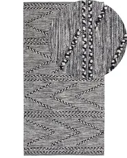 Tappeto TERMAL Nero 80 x 150 cm Cotone_747841