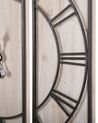 Orologio da parete legno chiaro e nero 75 X 75 cm COATLAN_796944