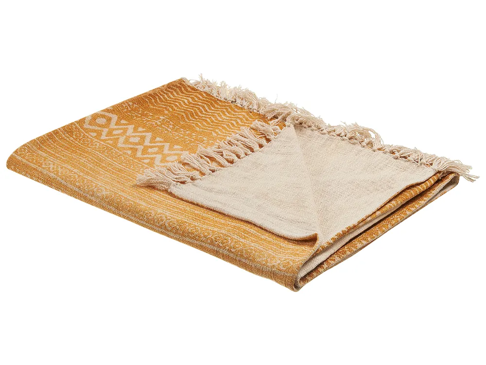 Blanket FIROZABAD Cotton 130 x 180 cm Orange
