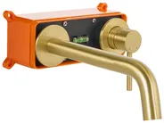 rubinetto miscelatore da parete per lavabo TRAFUL Ottone Oro_996074
