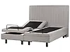 Adjustable Bed Fabric DUKE II 160 x 200 cm (EU King Size) Light Grey