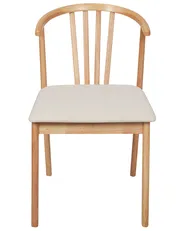 Set di 2 sedie da pranzo CRAIG Legno Marrone chiaro/Beige_926558