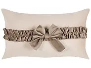 Set of 2 Decorative Cushions BELLE 30 x 50 cm Velvet Light Beige Solid_1168719