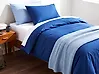 Duvet Cover Set HARMONRIDGE 135 x 200 cm Sateen Cotton Dark Blue