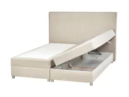 Divan Bed with Storage MINISTER Fabric Light Beige 160 x 200 cm (EU King Size)_873586